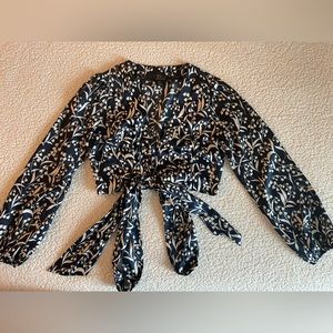 Forever 21 floral print crop top, size S